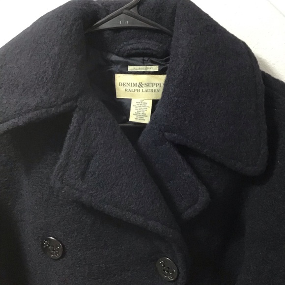 NEW POLO RALPH LAUREN Polo Wool Pea Coat RARE - Picture 6 of 16